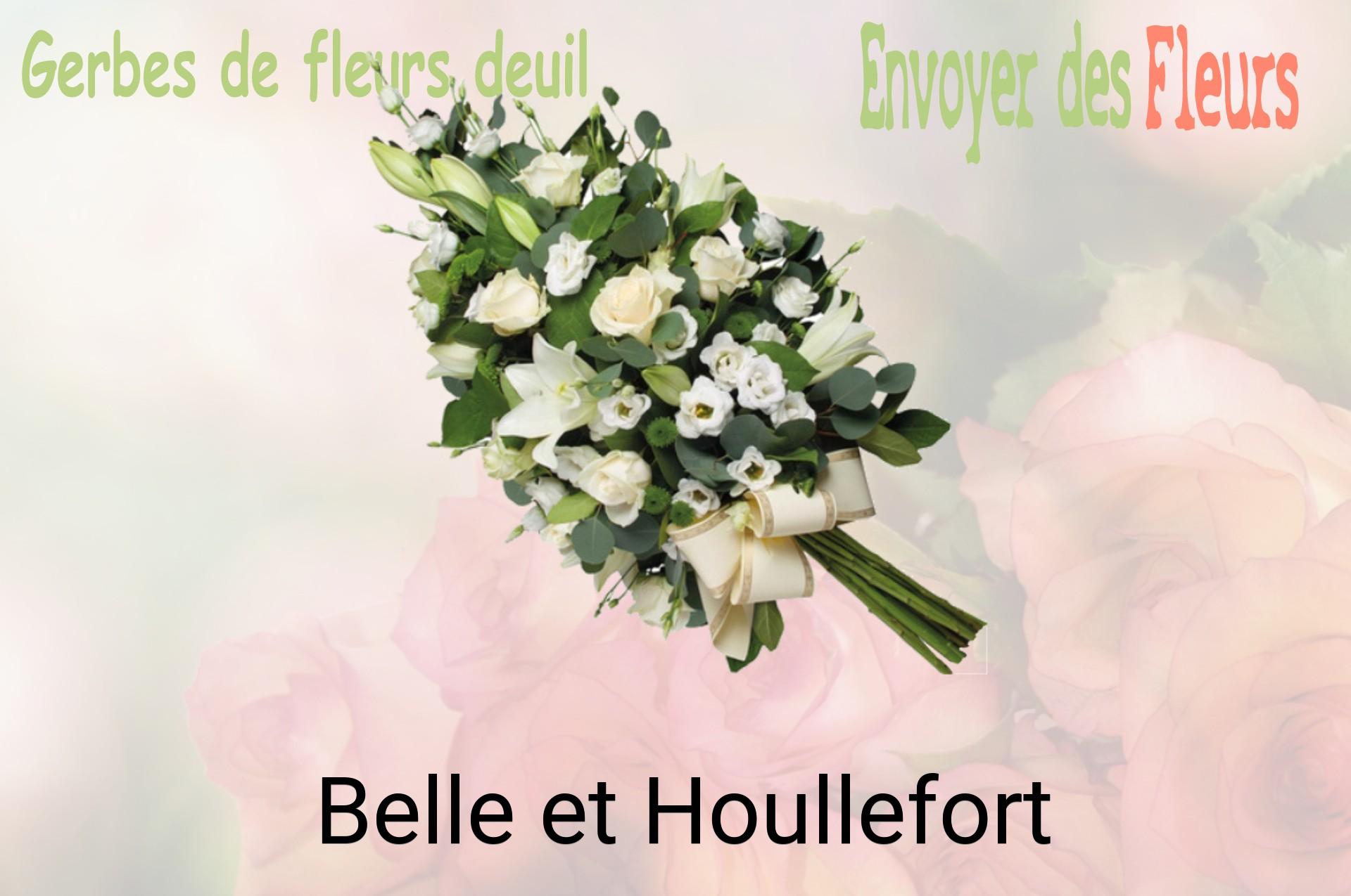 Gerbe de fleurs de deuil livrée à Belle-et-Houllefort